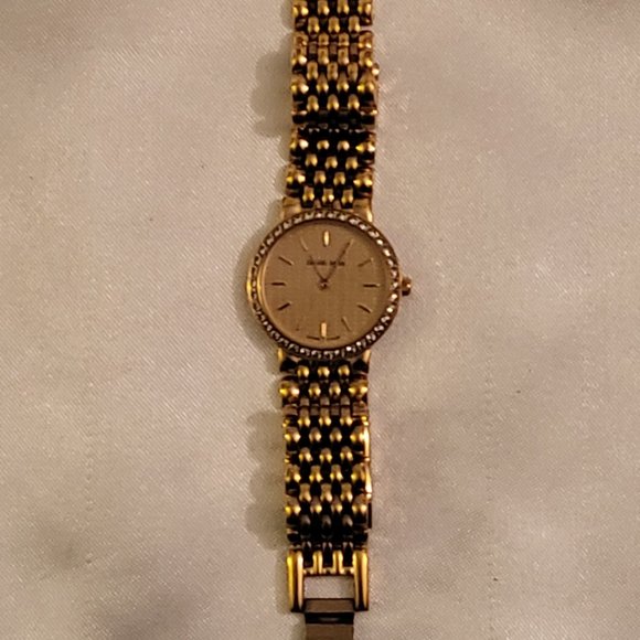 DANIEL MINK VINTAGE WOMENS GOLD CHAIN LINK WATCH